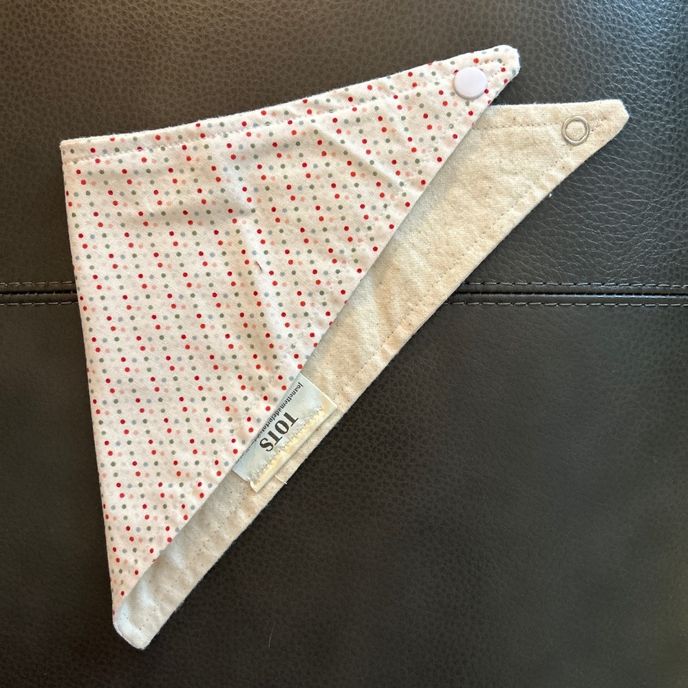 Mini Polka Dot Baby Bandana-Bib